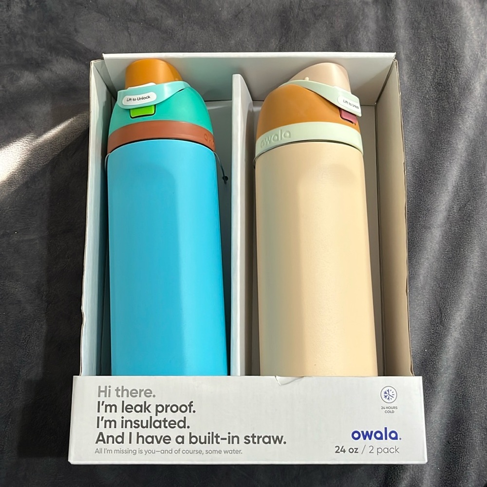 24 oz owala water bottle. 2pack!